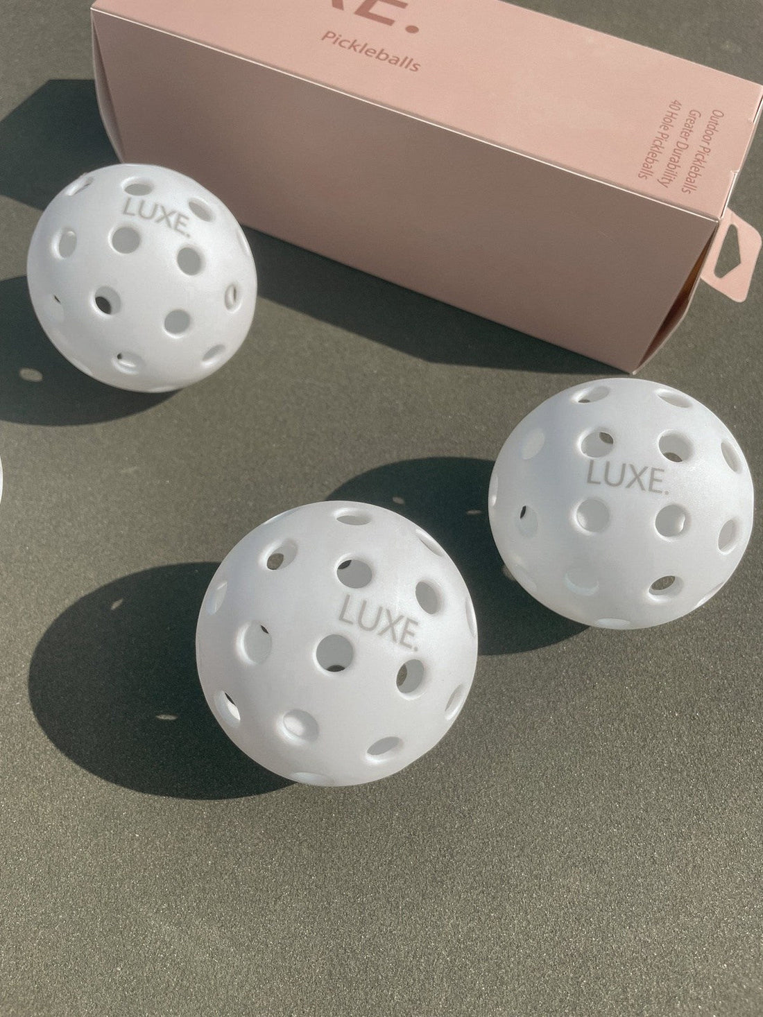 LUXE White Pickleballs
