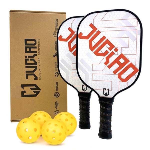 JUCIAO Pickleball Paddles Set Includes 4 Balls