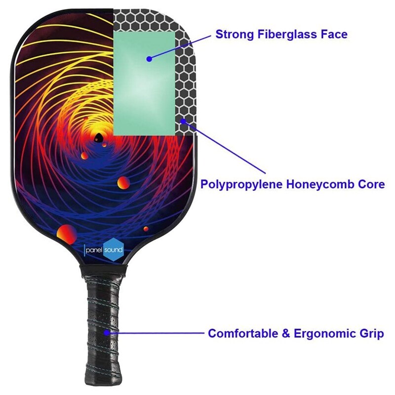 PanelSound Lightweight Pickleball Paddle With Carrying Bag